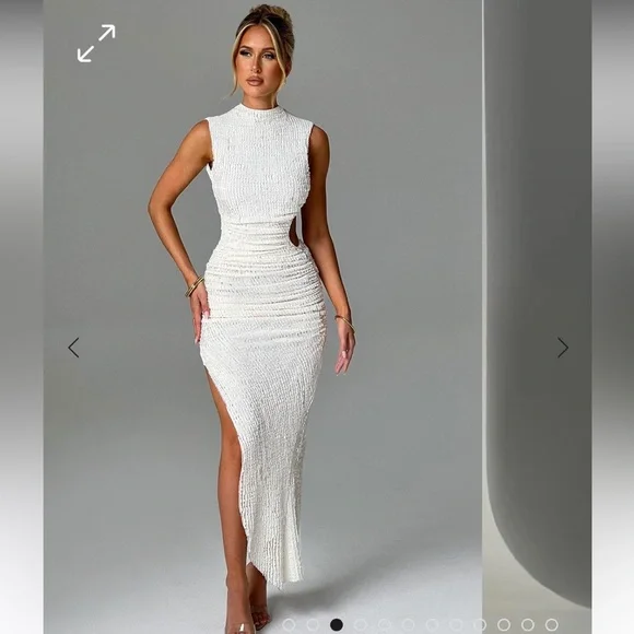 knee length dresses for ladies Aphrodite Tassel Midi Dress main image 0